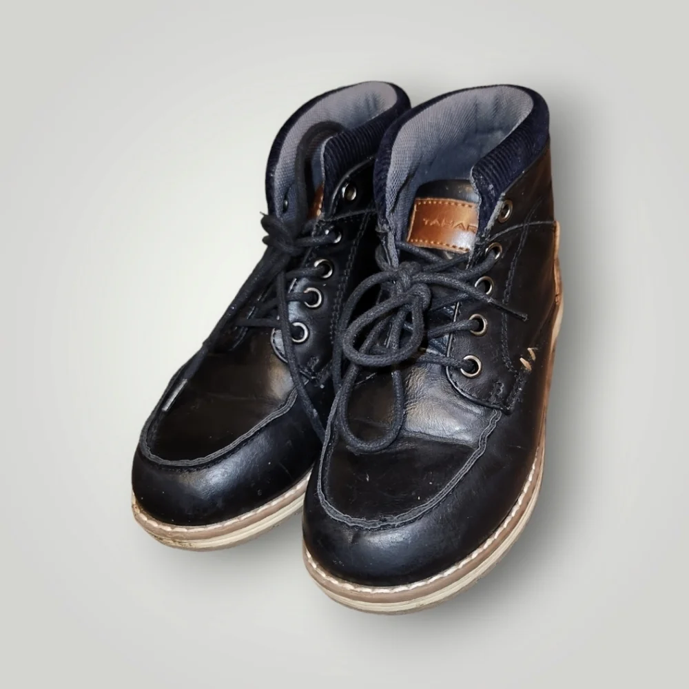 Tahari toddler Boy's Black & Brown Boots